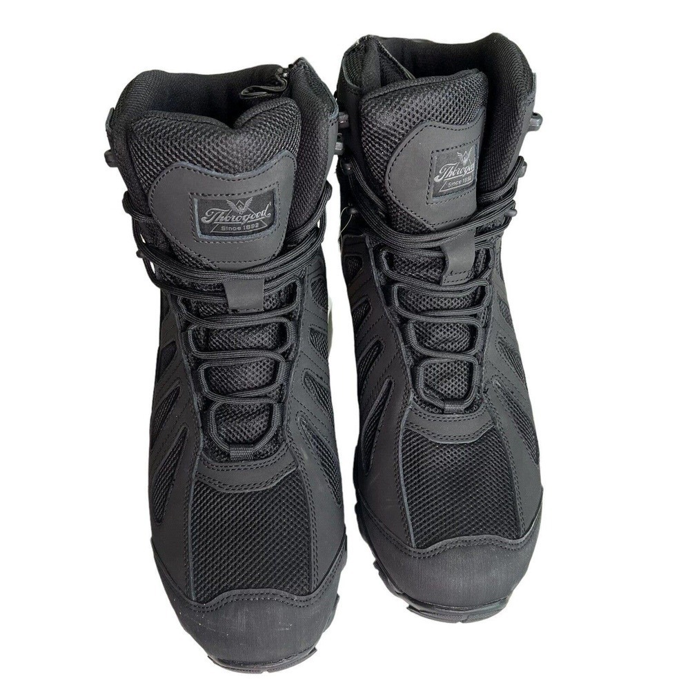 Thorogood Crosstrex Waterproof Work Boots, Black, Men's 13 M - Picture 3 of 10